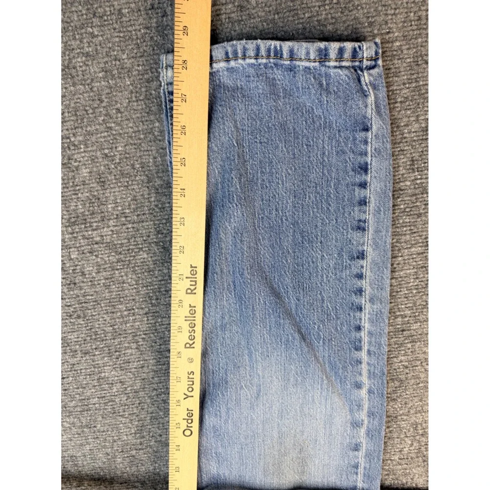 Levis 505 Mens Jeans 32x30 Blue Denim Regular‎ Fit Straight Leg Stained Vintage